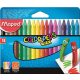 MAPED "Color'Peps Wax" zsírkréta, 18 szín