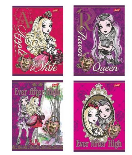 Ever After High 1. osztályos vonalas füzet, A5/14-32 - Unipap