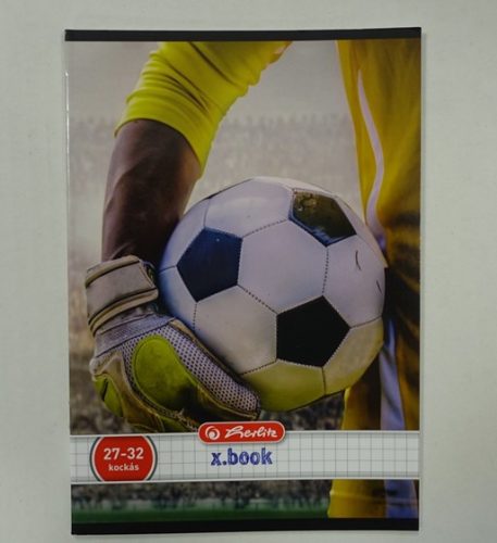 Herlitz Sport kockás füzet, Foci-fű, A5/27-32  (1 db)