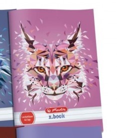 Herlitz Leckefüzet,  Wild Animals - Hiúz/Pink, A5, 44 lapos 