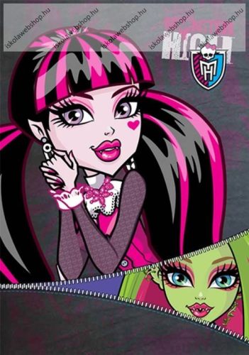 Monster High Pink Zip 1. osztályos vonalas füzet, A5/(14-32)