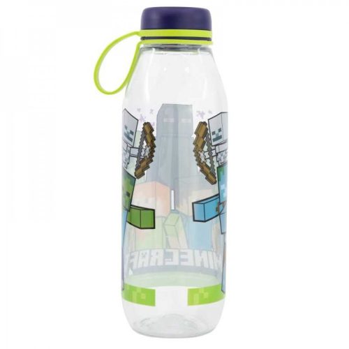 MINECRAFT kerek műanyag kulacs, 650 ml